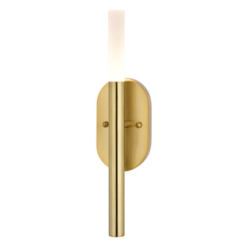 Vaxcel Fulton 18 in. 1 Light LED Wall Light in Satin Brass Model: W0490