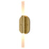 Vaxcel Fulton 18 in. 2 Light LED Wall Light in Satin Brass Model: W0488