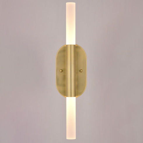 Vaxcel Fulton 18 in. 2 Light LED Wall Light in Satin Brass Model: W0488