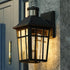 Vaxcel Garfield Park 12.25 in. H Outdoor Motion Sensor Wall Light in Textured Black Model: T0781