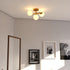 Vaxcel Graham 13 in. W 3 Light Semi Flush Mount in Harvest Gold Model: C0318