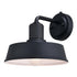 Vaxcel Hammond 10 in. Outdoor Wall Light Matte Black and Glossy White in Matte Black and White Finish Model: T0750