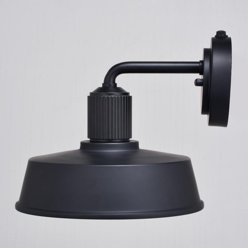 Vaxcel Hammond 10 in. Outdoor Wall Light Matte Black and Glossy White in Matte Black and White Finish Model: T0750