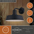 Vaxcel Hammond 12 in. Outdoor Wall Light Matte Black and Glossy White in Matte Black and White Finish Model: T0751
