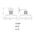 Vaxcel Hammond 12 in. Outdoor Wall Light Matte Black and Glossy White in Matte Black and White Finish Model: T0751