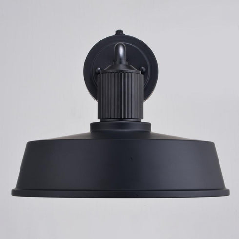 Vaxcel Hammond 12 in. Outdoor Wall Light Matte Black and Glossy White in Matte Black and White Finish Model: T0751