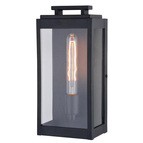 Vaxcel Hampton 6 in. Outdoor Wall Light in Textured Black Model: T0705