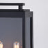 Vaxcel Hampton 7 in. 2 Light Outdoor Wall Light in Textured Black Model: T0706