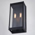 Vaxcel Hampton 7 in. 2 Light Outdoor Wall Light in Textured Black Model: T0706