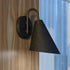 Vaxcel Hanson 6 in Outdoor Wall Light Matte Black and Glossy White in Matte Black and White Finish Model: T0740