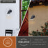 Vaxcel Hanson 6 in Outdoor Wall Light Matte Black and Glossy White in Matte Black and White Finish Model: T0740