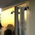 Vaxcel Hanson 6 in Outdoor Wall Light Matte Black and Glossy White in Matte Black and White Finish Model: T0740