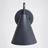 Vaxcel Hanson 6 in Outdoor Wall Light Matte Black and Glossy White in Matte Black and White Finish Model: T0740