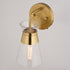 Vaxcel Harper 10.25 in. H 1 Light Wall Light in Natural Brass Model: W0472