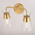 Vaxcel Harper 15 in. W 2 Light Vanity in Natural Brass Model: W0471