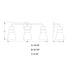 Vaxcel Harper 23.5 in. W 3 Light Vanity in Natural Brass Model: W0470
