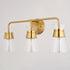 Vaxcel Harper 23.5 in. W 3 Light Vanity in Natural Brass Model: W0470