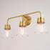 Vaxcel Harper 23.5 in. W 3 Light Vanity in Natural Brass Model: W0470