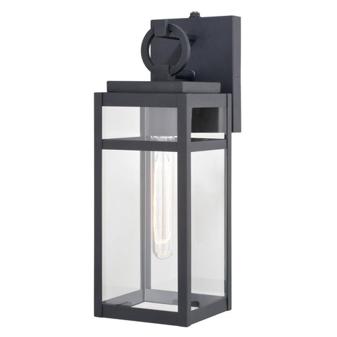 Vaxcel Hubbard 5 in Outdoor Wall Light in Textured Black Model: T0720