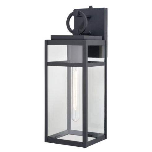 Vaxcel Hubbard 6 in Outdoor Wall Light in Textured Black Model: T0721