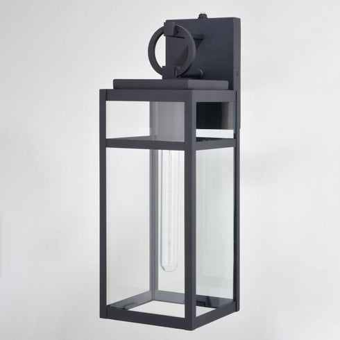 Vaxcel Hubbard 6 in Outdoor Wall Light in Textured Black Model: T0721
