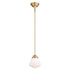 Vaxcel Huntley 6.25 in Pendant in Natural Brass Model: P0402