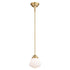 Vaxcel Huntley 6.25 in Pendant in Natural Brass Model: P0402