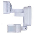 Vaxcel in White Integrated LED Motion Sensor Dusk to Dawn 3 Head Outdoor Security Flood Light 240 Degree 8 Model: T0702