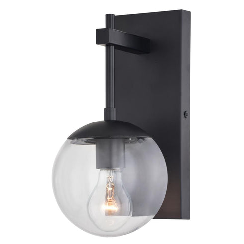 Vaxcel Keeler 6 in Outdoor Wall Light in Matte Black Model: T0714