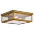 Vaxcel Kinzie 12 in. 2 Light Flush Mount in Vintage Brass Model: T0709