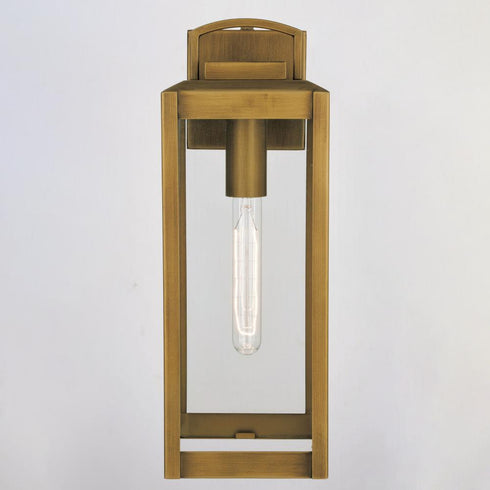 Vaxcel Kinzie 6 in. Outdoor Wall Light in Vintage Brass Model: T0707