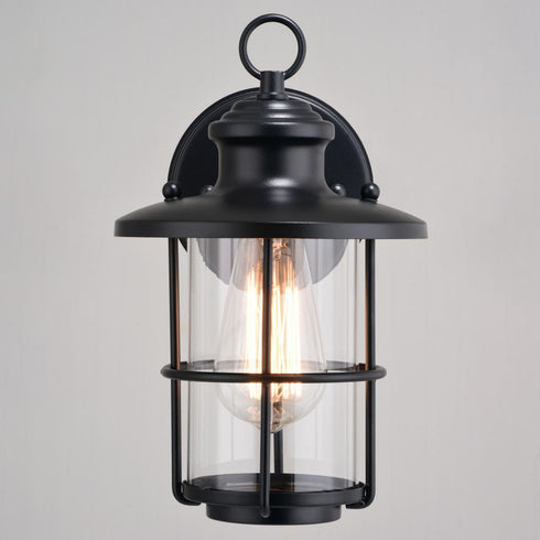 Vaxcel Lake Shore 6.25 in Outdoor Wall Light in Textured Black Model: T0741