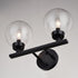 Vaxcel Lander 2 Light Vanity in Matte Black Model: W0431