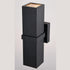 Vaxcel Lavage 14 in. H 2 Light Outdoor Wall Light in Textured Black Model: T0661
