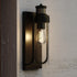 Vaxcel Lawton Dualux 5.75 in. Outdoor Motion Sensor Wall Light in Textured Black Model: T0749