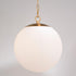 Vaxcel Linden 12 in. 1 Light Globe Pendant in Muted Brass Model: P0414