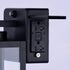 Vaxcel Lombard 5 in. Outdoor Wall Light with GFCI Outlet in Textured Black Model: T0786