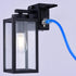 Vaxcel Lombard 5 in. Outdoor Wall Light with GFCI Outlet in Textured Black Model: T0786
