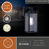 Vaxcel Lombard 5 in. Outdoor Wall Light with GFCI Outlet in Textured Black Model: T0786