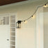 Vaxcel Lombard 5 in. Outdoor Wall Light with GFCI Outlet in Textured Black Model: T0786