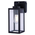 Vaxcel Lombard 5 in. Outdoor Wall Light with GFCI Outlet in Textured Black Model: T0786