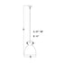 Vaxcel Madrona 14 in. W Pendant in Muted Brass Model: P0431