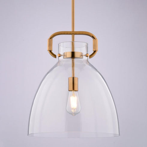 Vaxcel Madrona 14 in. W Pendant in Muted Brass Model: P0431