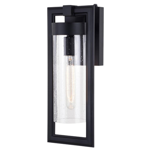 Vaxcel Malmo 6.5 in Outdoor Wall Light in Matte Black Model: T0686
