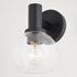 Vaxcel Marshall 1 Light Wall Light in Matte Black Model: W0461