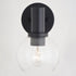 Vaxcel Marshall 1 Light Wall Light in Matte Black Model: W0461