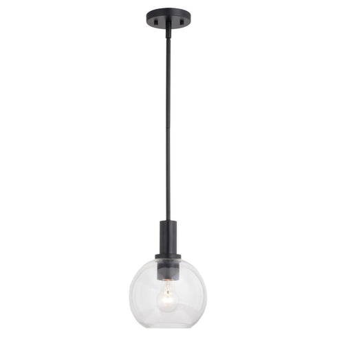 Vaxcel Marshall 8 in. Mini Pendant in Matte Black Model: P0406