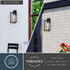 Vaxcel Milton 7 in. W Outdoor Wall Light in Matte Black Model: T0763