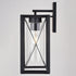 Vaxcel Milton 7 in. W Outdoor Wall Light in Matte Black Model: T0763