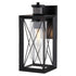 Vaxcel Milton Dualux 6 in. W Outdoor Motion Sensor Wall Light in Matte Black Model: T0762